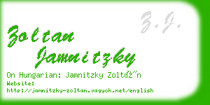 zoltan jamnitzky business card